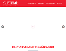 Tablet Screenshot of corporacioncuster.com